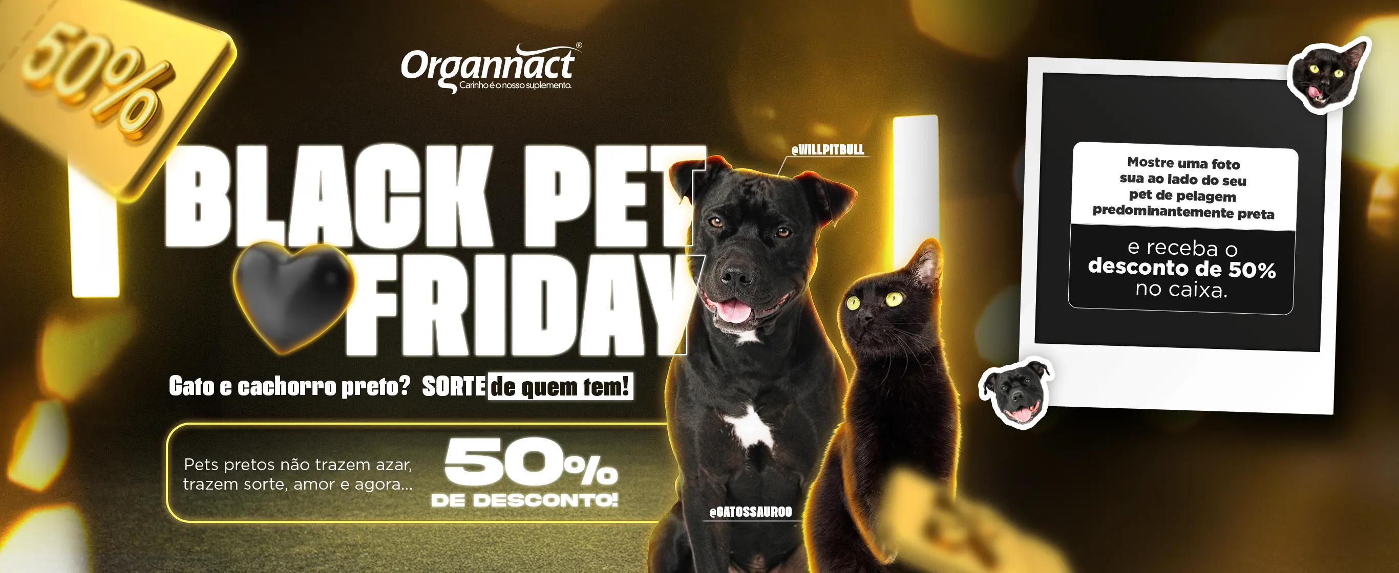 Black Pet Friday Banner